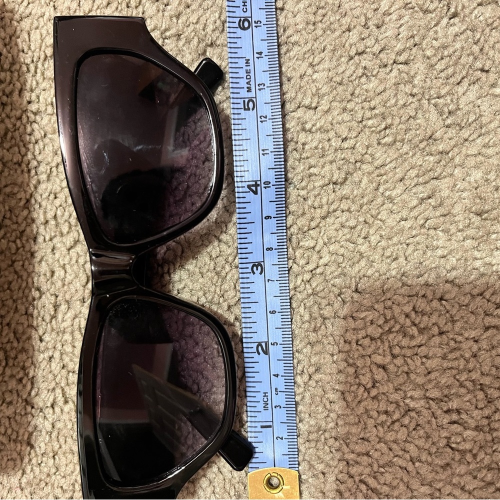Sold on other site women’s V sunglasses black square designer fashion - Picture 7 of 9